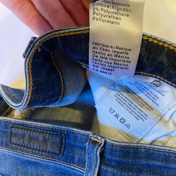 AG The Legging Ankle super skinny jeans size 24 Adriano Goldschmied distressed - Picture 13 of 16
